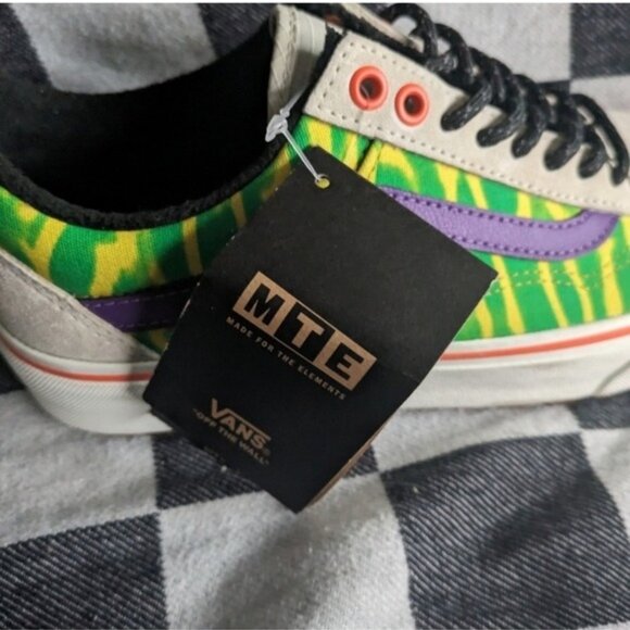 Vans Old Skool MTE 1 Women 8 Tripped Put Trekker White Green Suede Gf 112025 - Picture 8 of 15